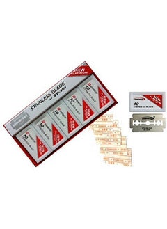 DORCO Double Edge Razor Platinum Stainless Blades Red St 301 Stainless (1 Box = 100 Blades)  - Image 1
