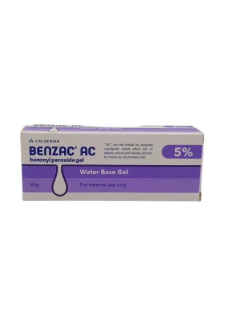 Benzac AC 5% Benzoyl Peroxide Gel 60g