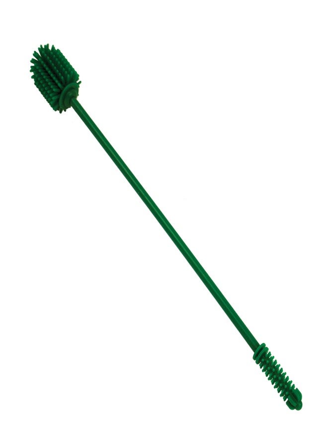 LEM Products Silicone Dual-Head Stuffing Tube Cleaning Brush, Bottle Brush, Green, 12" - Image 1