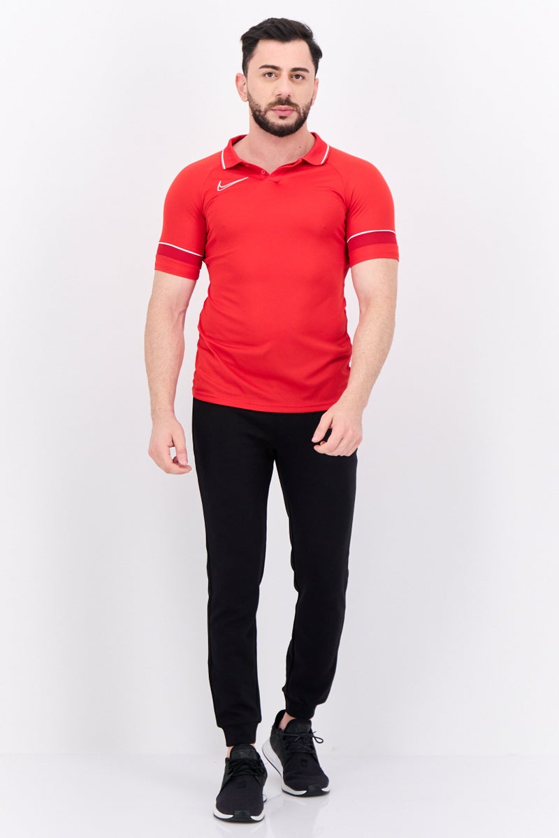 Nike Men Sportswear Fit Short Sleeves Training Polo, Red - Image 4