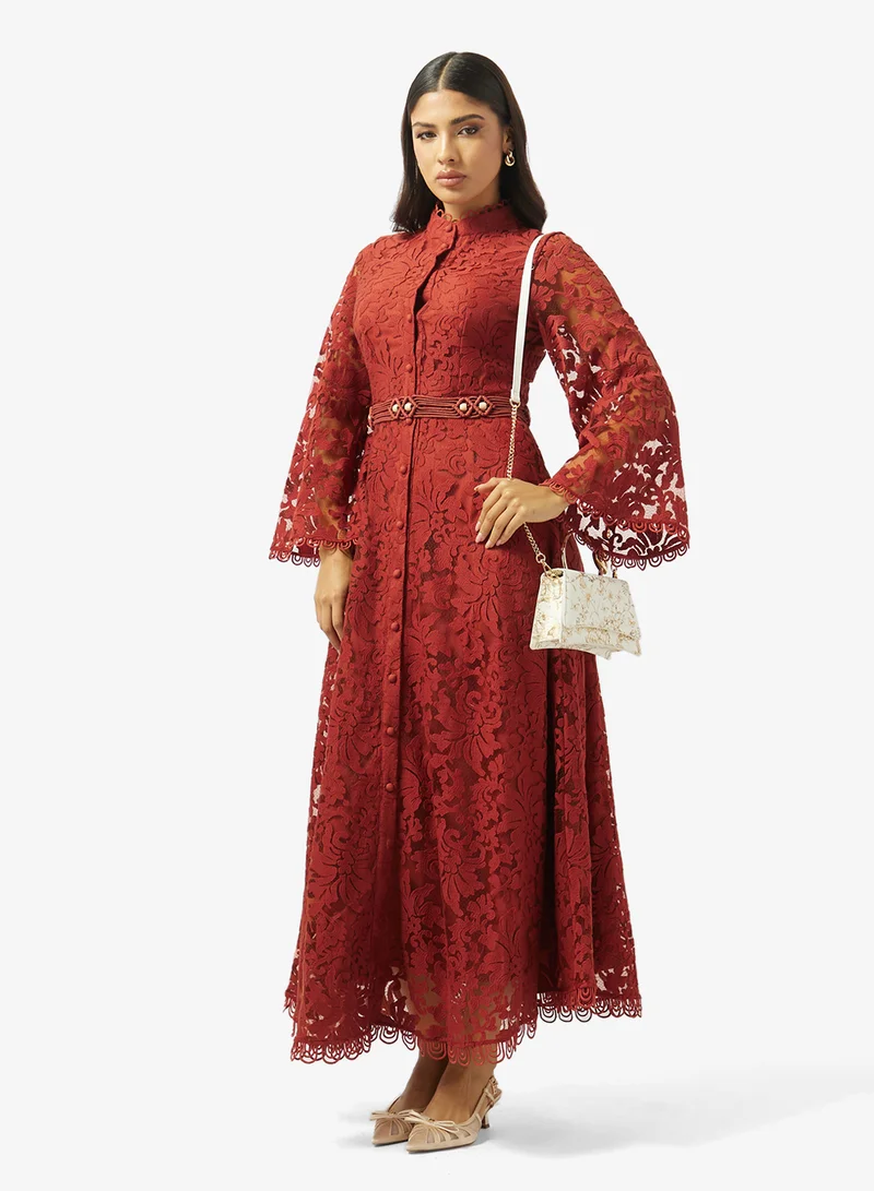 Khizana  Lace A-line Dress for Women | Best Price UAE