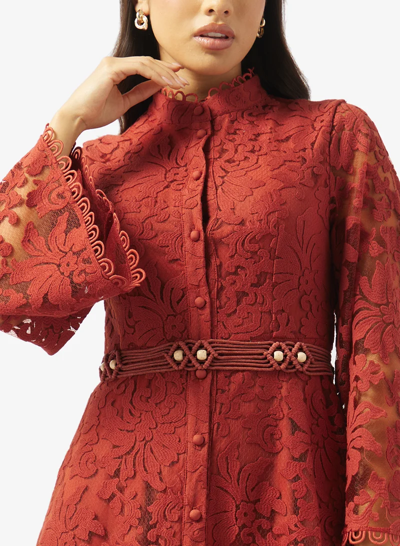 Khizana  Lace A-line Dress for Women | Best Price UAE