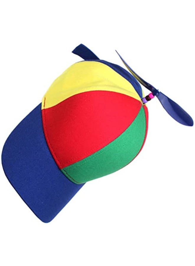 ELECDON Helicopter Hat Detachable Dragonfly Hat Sports Cotton Baseball Hat Outdoor Propeller Beanie Hat Rainbow Top Hat Brightly Rainbow Color for 3 to 8 Years Old Kids - Image 5