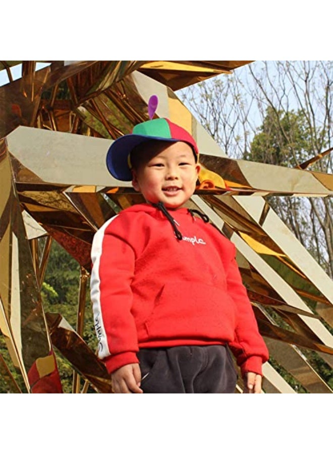 ELECDON Helicopter Hat Detachable Dragonfly Hat Sports Cotton Baseball Hat Outdoor Propeller Beanie Hat Rainbow Top Hat Brightly Rainbow Color for 3 to 8 Years Old Kids - Image 2