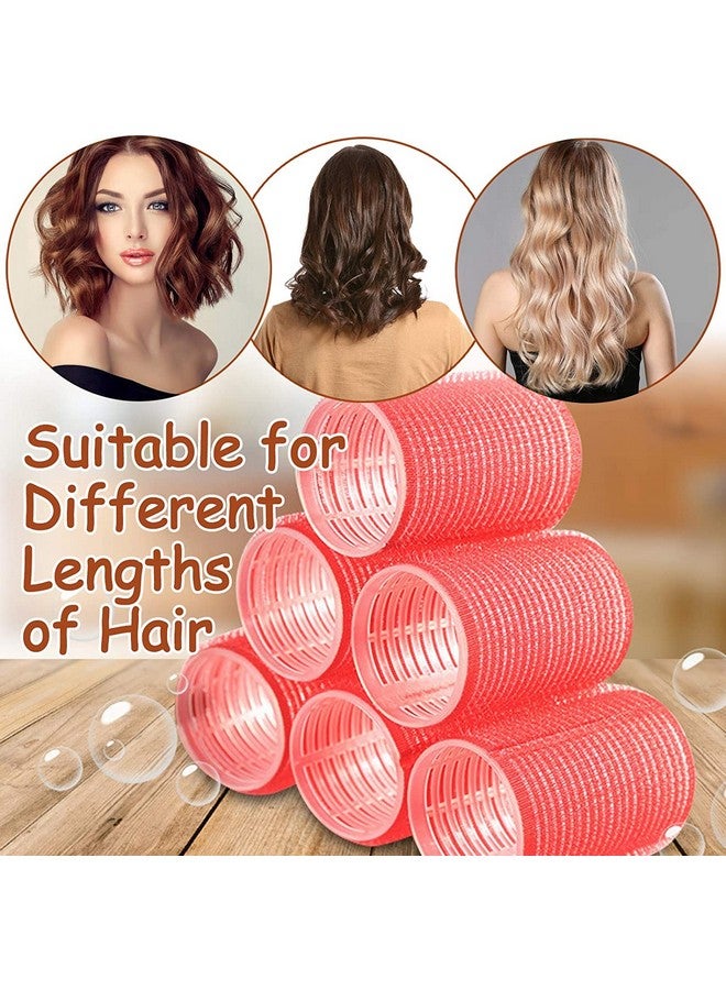 BESSEEK Jumbo Hair Rollers 6 Packs Large Rollers For Hair Self Grip Salon Hairdressing Curlers Hair Curlers Sets Diy Curly Hairstyle Colors May Vary (3Xjumbo+3Xlarge) - Image 3