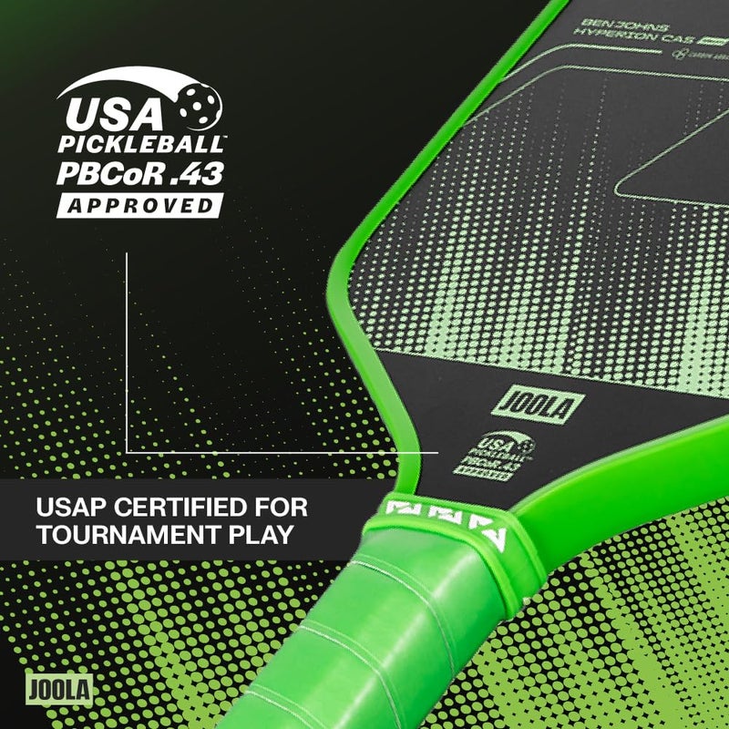 JOOLA Hyperion 16mm Carbon Fiber Pickleball Paddle - CAS Surface Technology - Control & Power Paddle for Faster Swings - USAP Approved - Aero Curve Design - Feel-Tec Pure Grip - NFC Chip Enabled - Image 4
