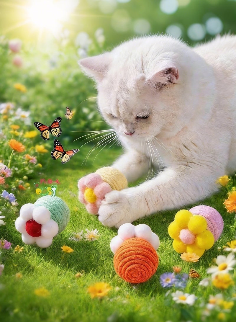 18pcs Cat Toy Set (1 Teasing Cat Stick, 1 Catnip Saury, 1 Catnip Burlap Fish, 1 Sisal Carrot, 2 Matatabi Sticks, 1 Tipping Mouse, 3 Catnip Bouncing Balls, 2 Cage Mice, 2 Bell Balls, 2 Sisal Balls, 2 Sisal Sound Flowers) - Image 5