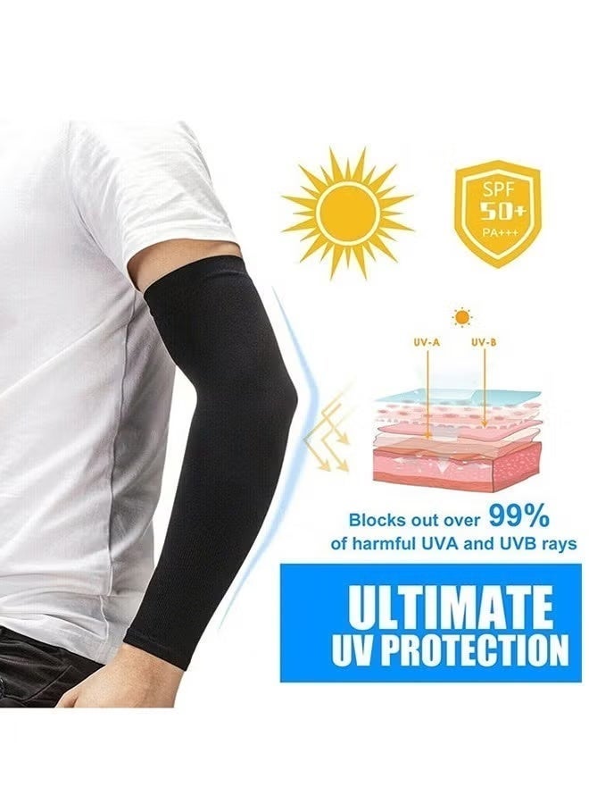 Zalava UPF50+ Sun Protection Sleeves High Elastic UV Protection Cooling Sleeves for Men and Women - Image 5