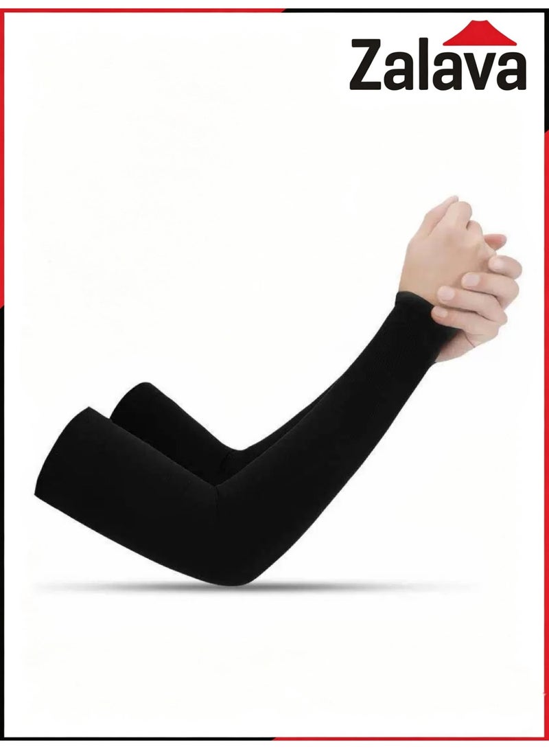 Zalava UPF50+ Sun Protection Sleeves High Elastic UV Protection Cooling Sleeves for Men and Women - Image 1