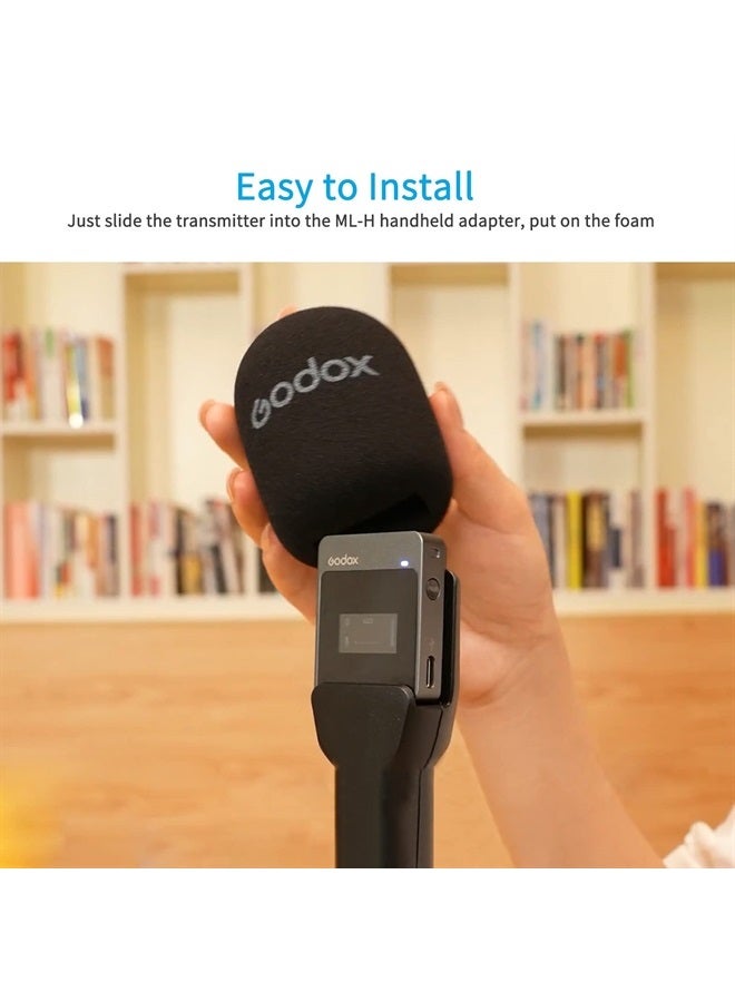 Godox ML-H Handheld Adapter MoveLink II M1/M2 & MoveLink M1/M2 Wireless Microphone System Kit& Godox Movelink UC1/UC2/LT1/LT2 Kit - Image 1
