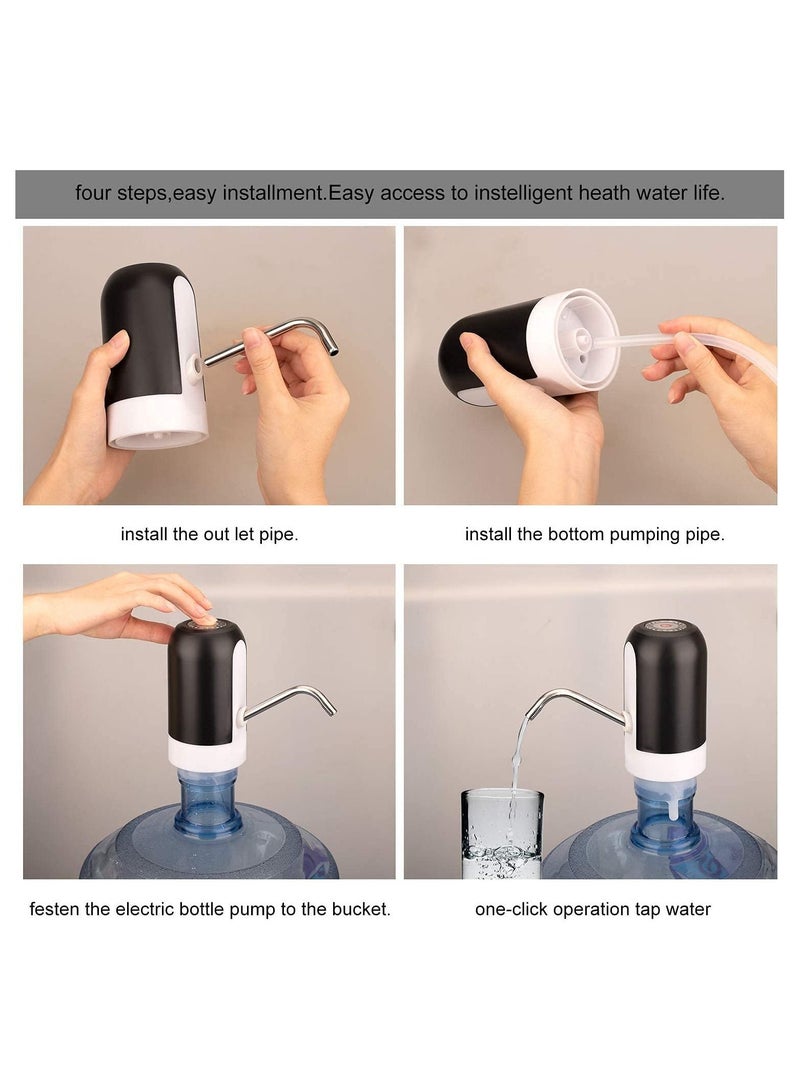 Gonice Water Bottle Electric Pump Rechargeable Electrical Wireless Dispenser For Drinking Water Bottle - Image 2