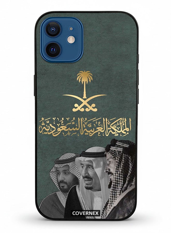 Covernex Apple iPhone 12 Protective Case Cover Printed Featuring Founders and Leader with Saudi Emblem - Image 2