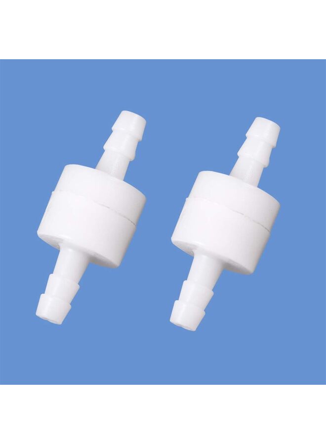 صمام فحص خطي أحادي الاتجاه من خرطوم الشائك، مقاوم للأوزون، صمام فحص بلاستيكي أحادي الاتجاه لمضخة الوقود والماء والغاز والهواء، قطعتان (المقاس: 8 مم) - Image 1