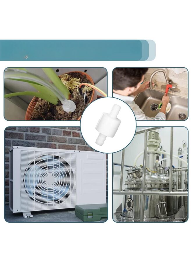 صمام فحص خطي أحادي الاتجاه من خرطوم الشائك، مقاوم للأوزون، صمام فحص بلاستيكي أحادي الاتجاه لمضخة الوقود والماء والغاز والهواء، قطعتان (المقاس: 8 مم) - Image 4