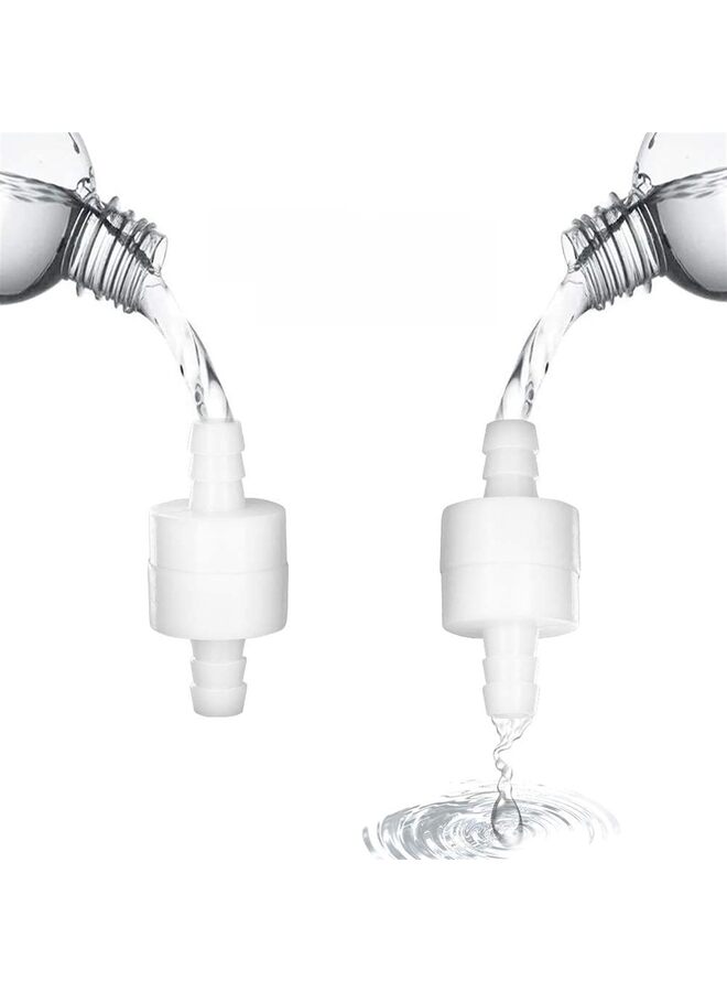 صمام فحص خطي أحادي الاتجاه من خرطوم الشائك، مقاوم للأوزون، صمام فحص بلاستيكي أحادي الاتجاه لمضخة الوقود والماء والغاز والهواء، قطعتان (المقاس: 8 مم) - Image 3