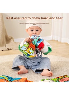 Generic Cloth Book Early Education Baby Can't Tear And Bite 6 Months Baby Three-dimensional Tail Can Tear Hand Tear Book 3 Educational Toys-Color: Tail Large Cloth Book (built-in Bibi Device, Sound Paper) * 6 Pages  - Image 3