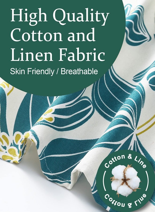 APRONNER Cotton Linen Baking Plus Size Aprons for Women with Pockets Kitchen Cooking 2X-3X Pistil Petal - Image 4