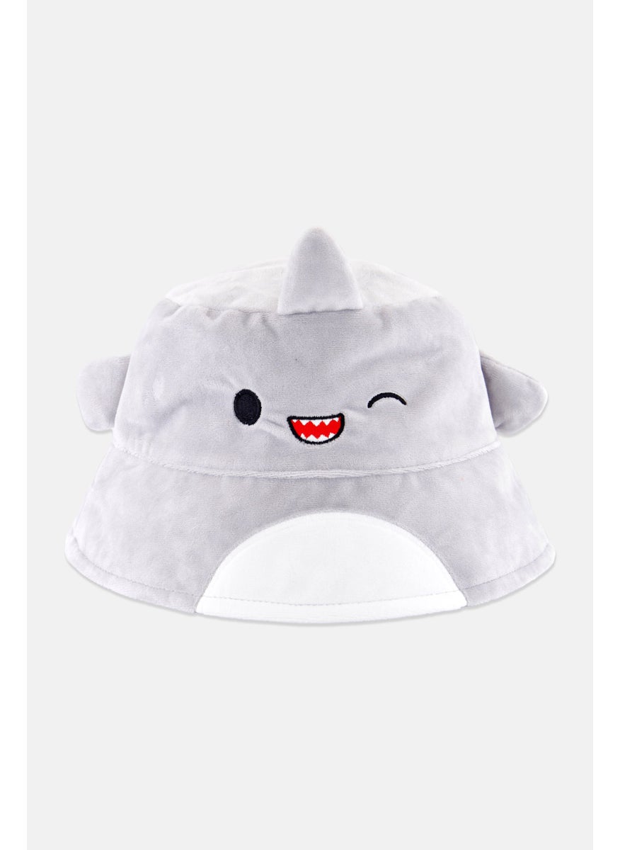 Squishmallows Kids Boy Graphic Buckle Hat, Grey  - Image 1