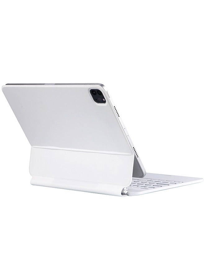 TUNKE Magic Keyboard for iPad 11 Pro 2024 - M4 English & Arabic with Magnetic Back Cover Smart Trackpad Backlit Keyboard Case  - Image 3