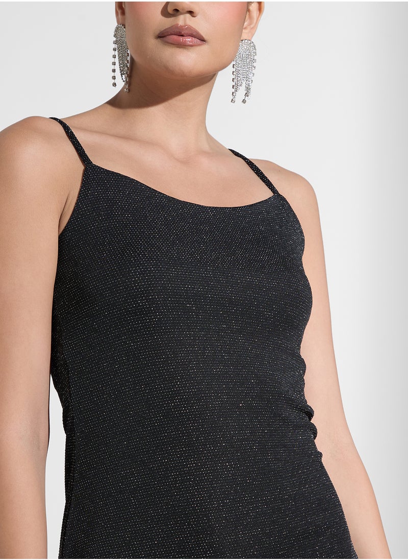 VERO MODA - Glitter Strappy Dress - Image 1