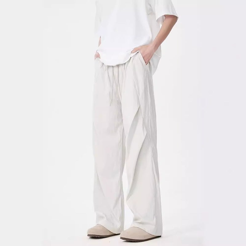 American Style Quick-Drying Casual Pants Boys Summer High Street Trendy Brand Pleated Parachute Pants Outdoor Wide-Leg Charge Pants - Image 2