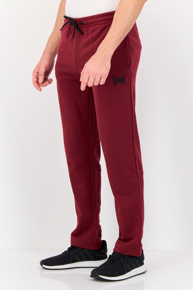 TapouT Men Sportswear Fit Brand Logo Outdoor Sweatpants, Maroon  - Image 2