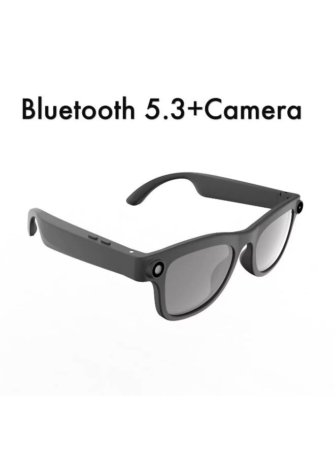 MUNTAQI AI Camera Glasses 1080P/30fps Video Recorder Smart Eyewear – 2K Photo, ENC Dual Mic Clear Calls, 24/7 AI Assistant, 16GB Storage, WiFi 6 & BLE 5.4 Lightweight Wearable Tech Glasses - Image 1