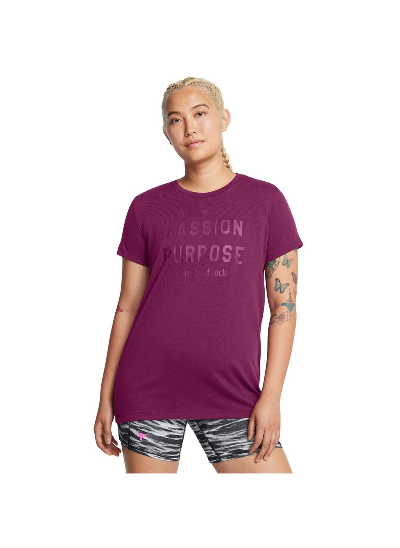 اندر ارمر تيشيرت بروجكت روك هيڤي ويت