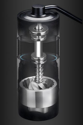 High Quality Portable Manual Coffee Grinder Black, Multifunctional Adjustable V60 Coffee Bean Grinder - view 4
