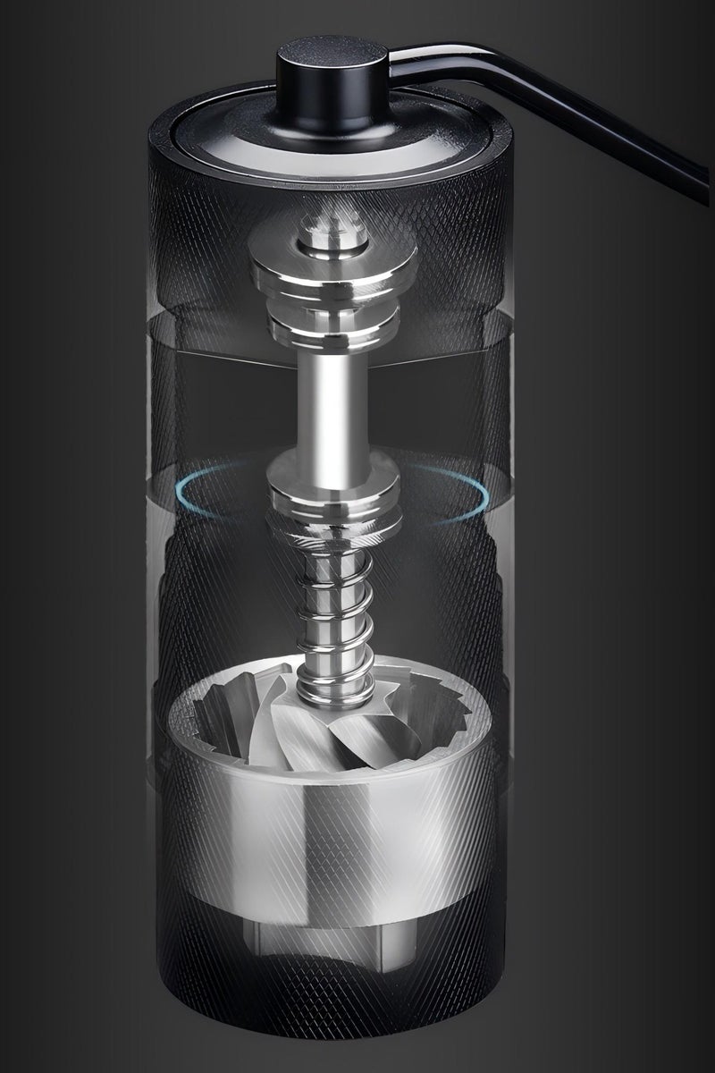 Youque High Quality Portable Manual Coffee Grinder Black, Multifunctional Adjustable V60 Coffee Bean Grinder - Image 4