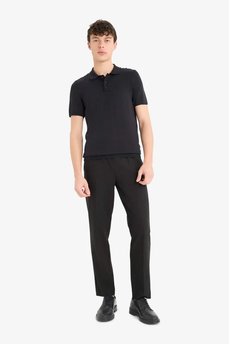DeFacto Standard Fit Knitwear Polo T-Shirt
