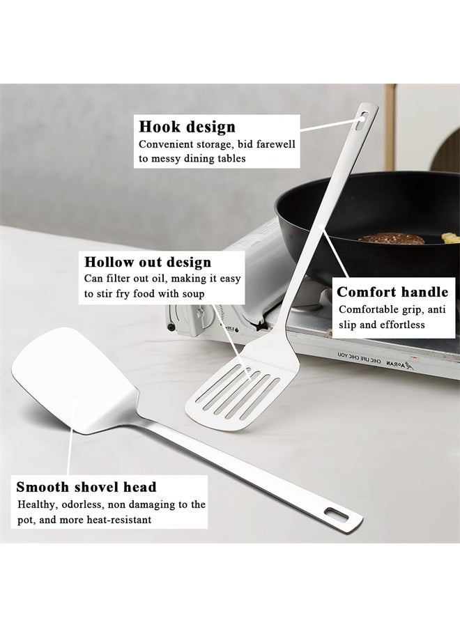 هومستر مجموعة أدوات طهي من الفولاذ المقاوم للصدأ 6 قطع، أدوات مطبخ متينة، أسلوب عصري - Image 5