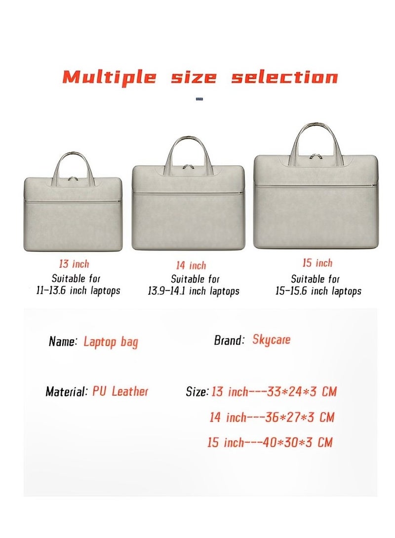 Skycare Skycare Laptop Bag 15.6 Inch, Waterproof Laptop Sleeve Case Business Briefcase, 13-14-15.6 Inch Laptop Carrier,Shoulder Bag for Men and Women  - Image 5