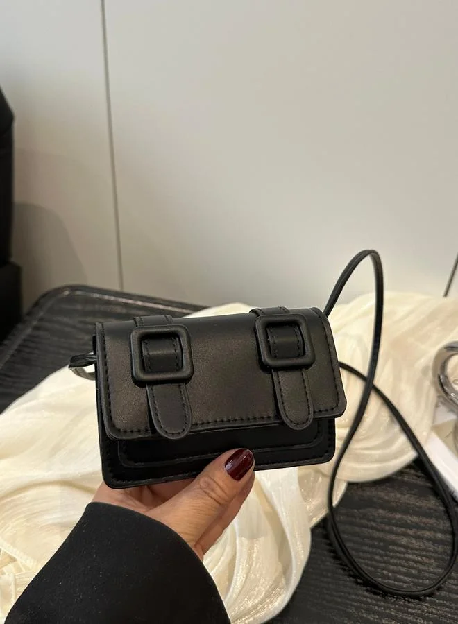 Take Two Black Mini Crossbody Bag