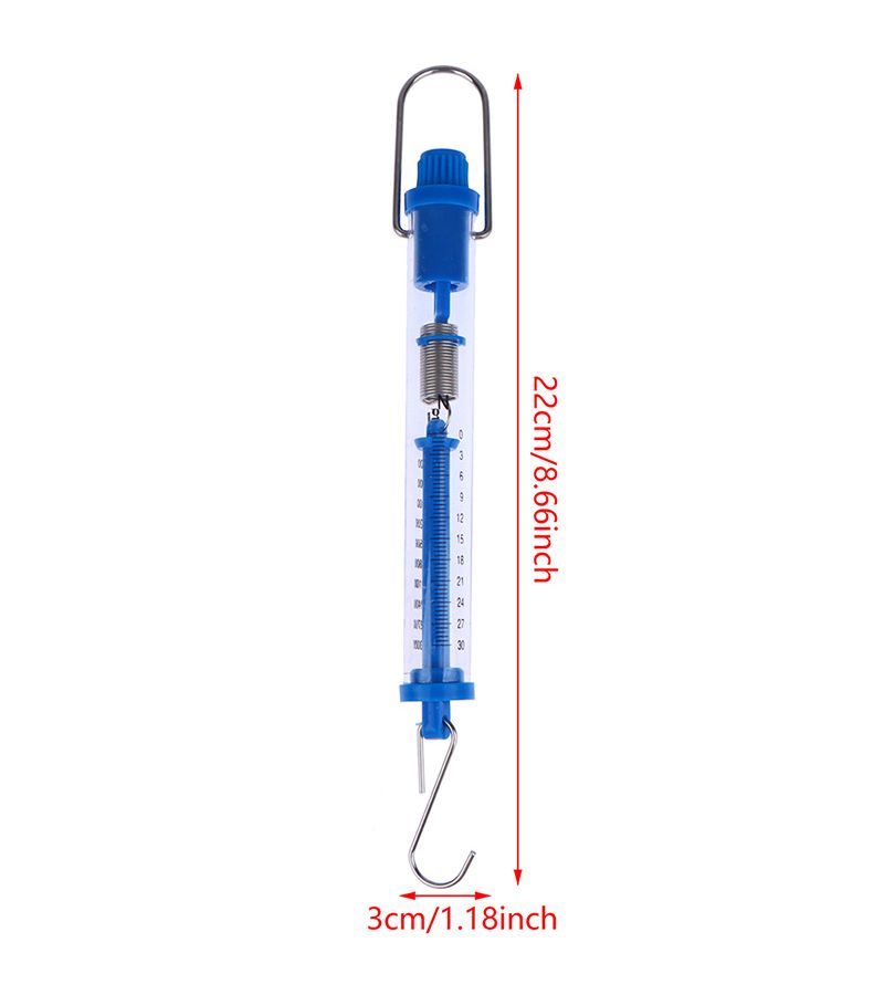 Model Extension Spring Scale Tubular Dynamometer Plastic Hanging For Classroom - Image 2