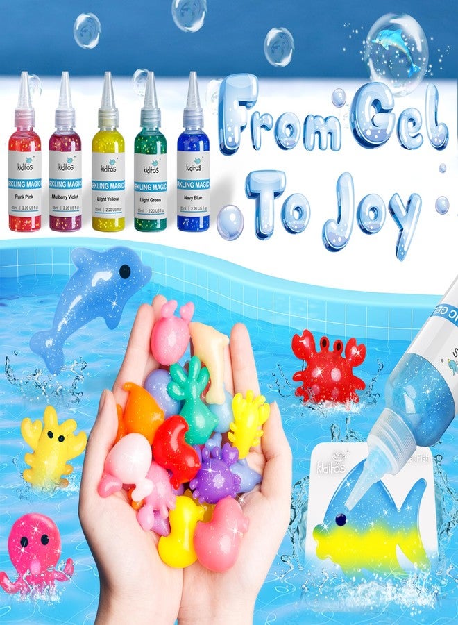 Kiditos Magic Water Elf Toy Kit-Squishies for Kids, 25 Gels & 20 Molds, Magic Gel Water Pets Sensory Toy, Fun DIY Craft Kit, Party Favors, Birthday & Christmas Gifts for Kids Ages 3+ - Image 3