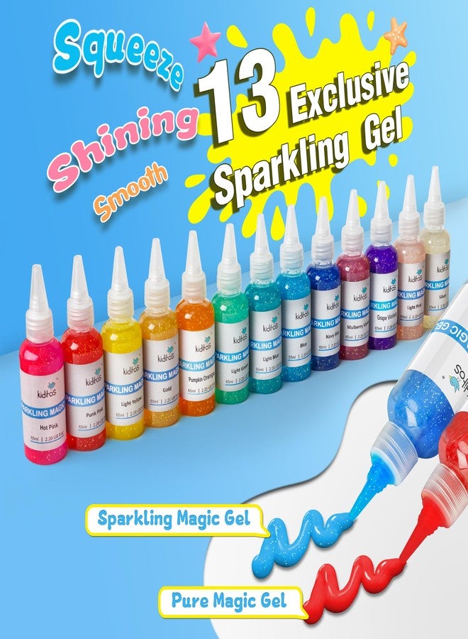 Kiditos Magic Water Elf Toy Kit-Squishies for Kids, 25 Gels & 20 Molds, Magic Gel Water Pets Sensory Toy, Fun DIY Craft Kit, Party Favors, Birthday & Christmas Gifts for Kids Ages 3+ - Image 5