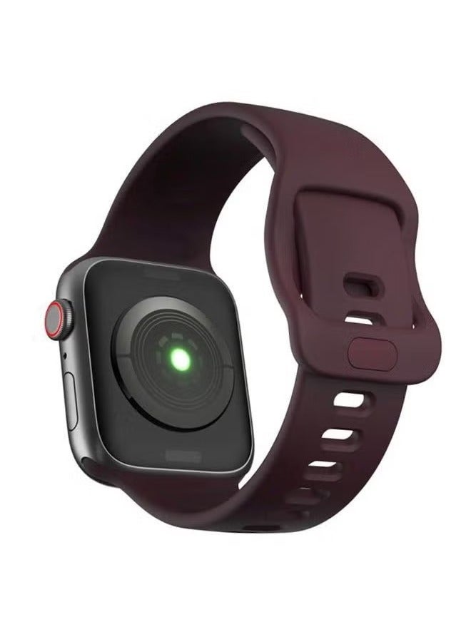 vesus Replacement Band For Apple Watch Series 5/4/3/2/1 44/42mm Dark Red