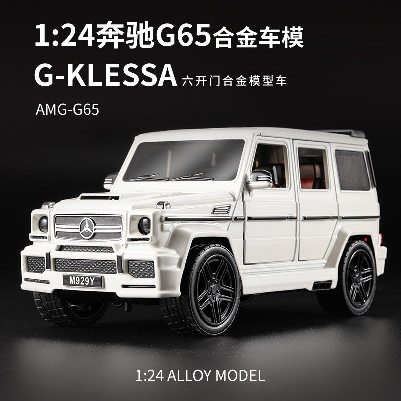 Large 1:24G65 Alloy Car Model With Sound And Light Back To The Boy Toy Taiwan Province Sale - Image 2