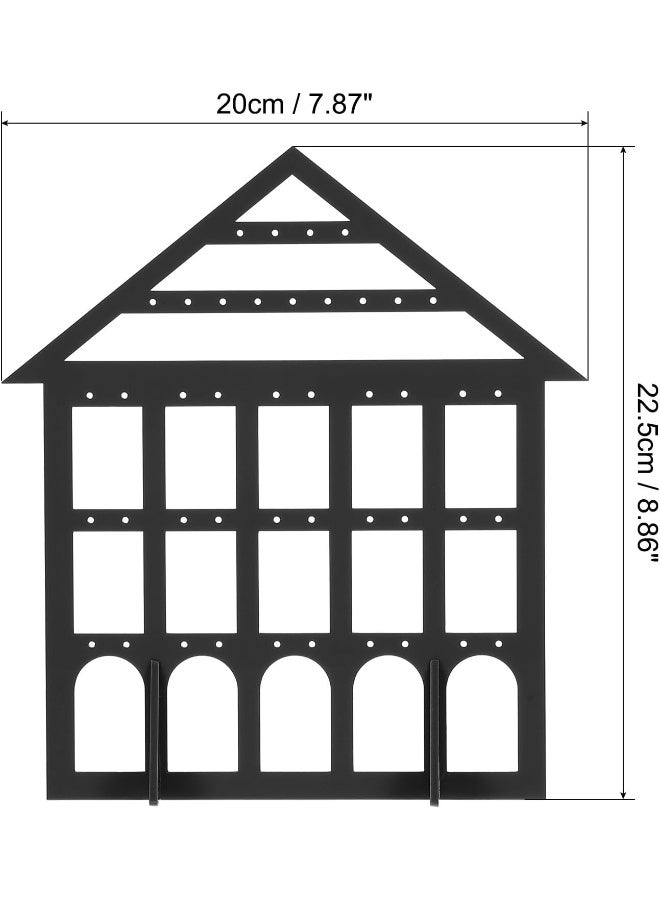 TPGP Earring Holder, Acrylic Earring Stands Earring Display Stand Storage Organizer House Rack 43 Holes For Earring Jewelry Retail Store Show - Image 2