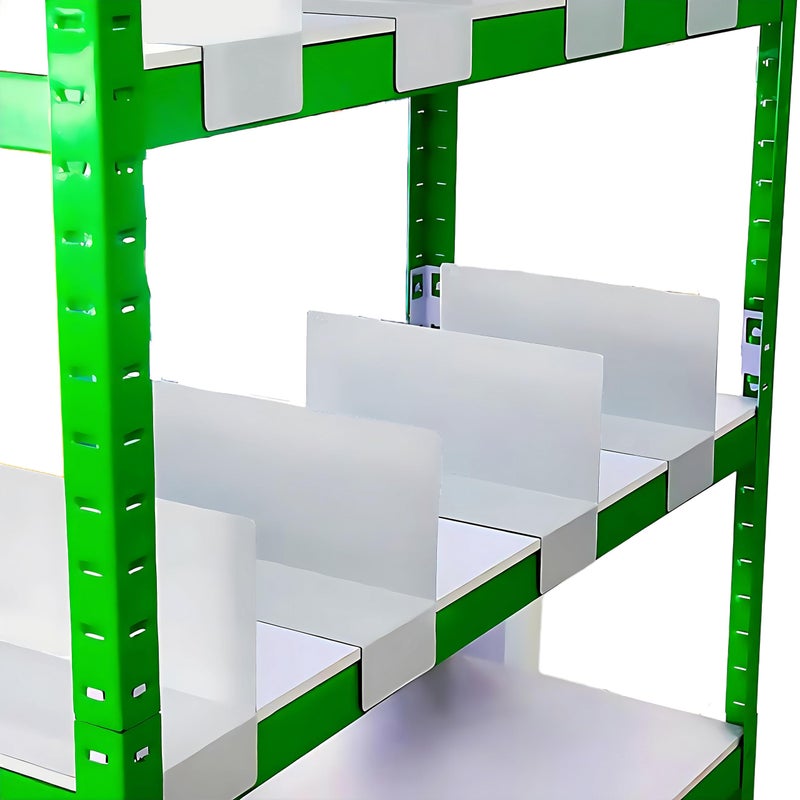 8Gnituhs 20 Pcs 30 * 12CM 1MM Separator Shelf Dividers Warehouse Shelf Isolation Board PVC Shelf Label for Supermarket Clothing Cabinet Storehouse Shelf, White - Image 1