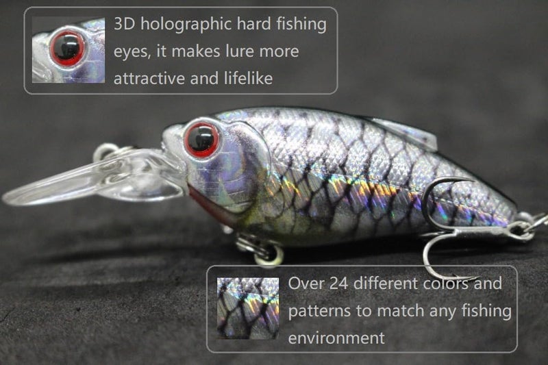 wLure Minnow Crankbait for Bass Fishing Bass Lure Jerkbait Fishing Lures and Tackle Box - Image 5