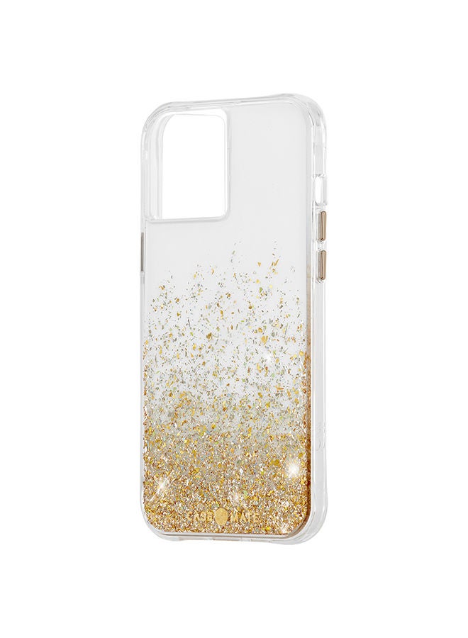 NIBEMINENT Twinkle Ombre Case For Apple iPhone 12 Pro Max Gold - Image 2