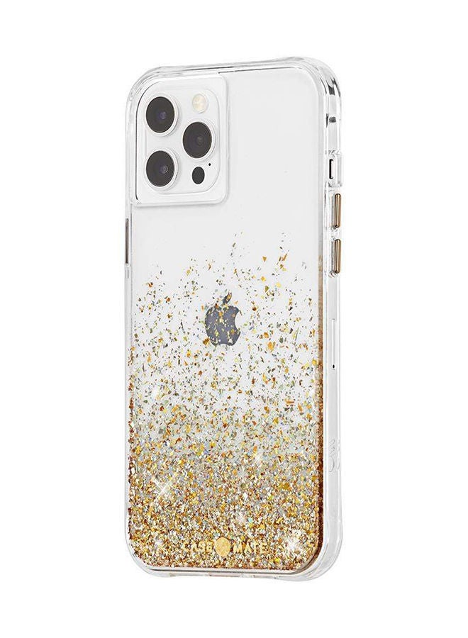 NIBEMINENT Twinkle Ombre Case For Apple iPhone 12 Pro Max Gold - Image 4