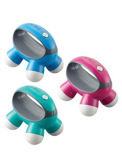 HoMedics Quatro Mini Hand-Held Massager With Hand Grip, Battery Operated Vibration Massage, 4 Massage Nodes, Powered By 2 Aaa Batteries Included, Assorted Colors 