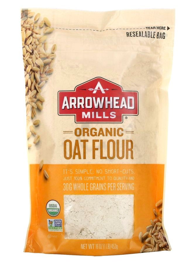 Arrowhead Mills Organic Oat Flour 1 lb (453 g) 