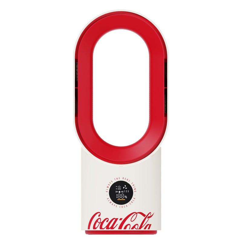 Coca-Cola Co-Branded Fan with Humidification, Dual Spray Modes & Large Water Tank - Perfect for Air Conditioning Rooms - Image 1