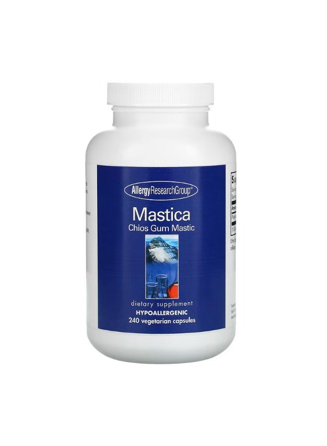 Allergy Research Group Mastica Chios Gum Mastic 240 Vegetarian Capsules - Image 1