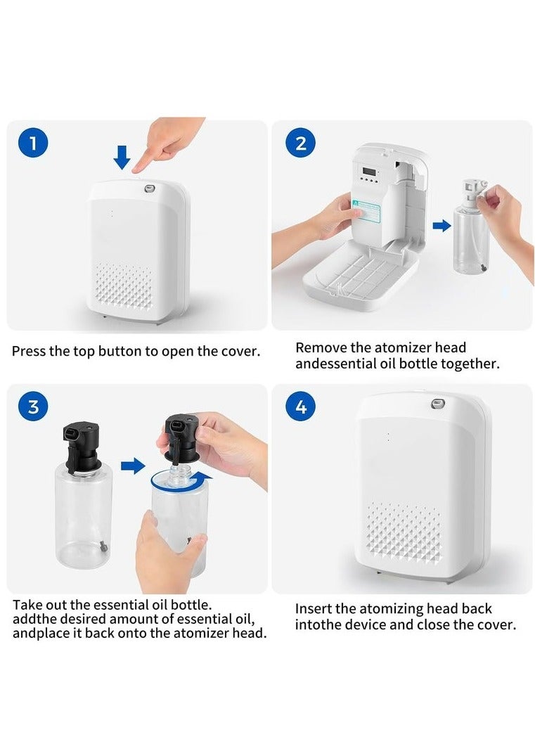 XiuWoo Essential Oil Diffuser,Aromatherapy Machine,Automatic Incense Sprayer,Fragrance Diffuser,Bluetooth Control Smart Home White  - Image 3