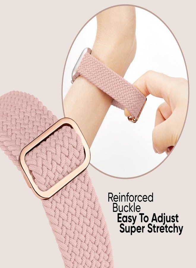 Knossen 6 Pack Braided Stretchy Bands Compatible with Apple Watch Band 38mm 40mm 41mm 42mm 44mm 45mm 49mm Women Men, Adjustable Nylon Solo Loop Elastic Straps for iWatch Series 9 8 7 6 5 4 3 2 1 SE Ultra - Image 5